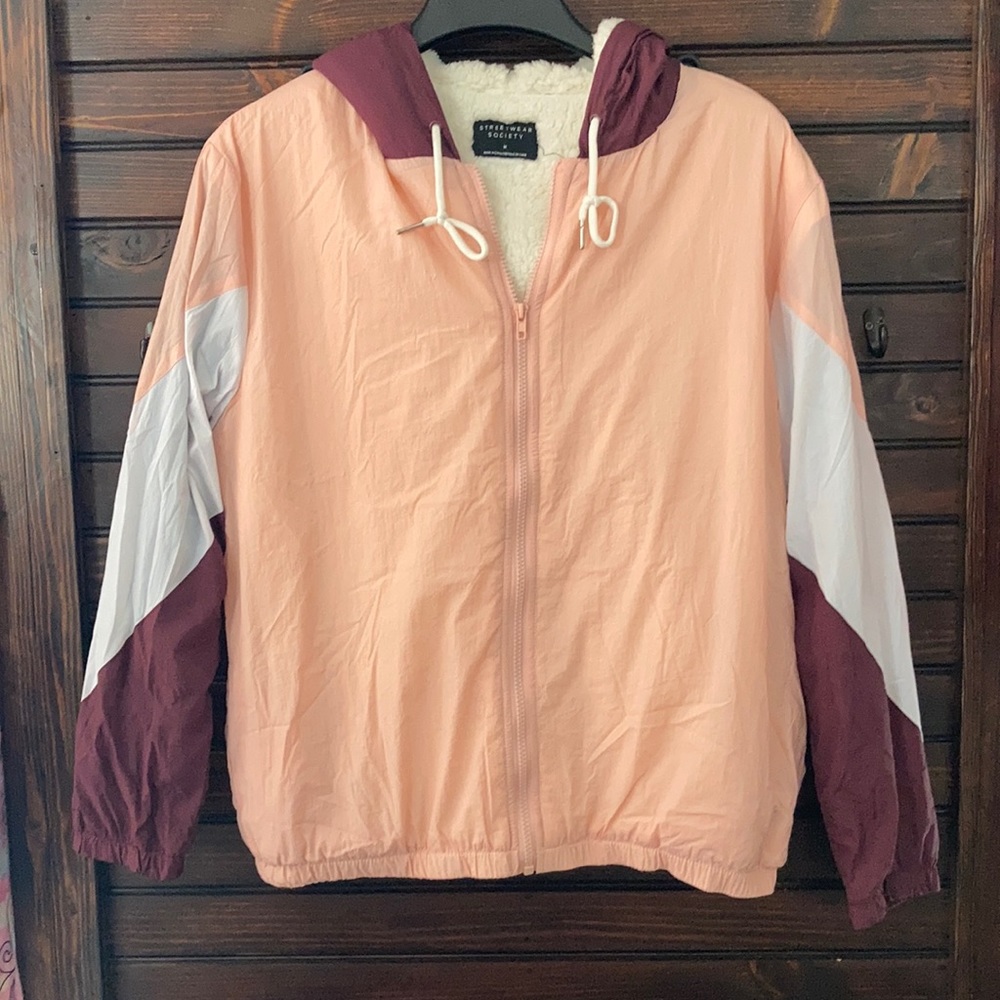 Streetwear society windbreaker jacket size medium